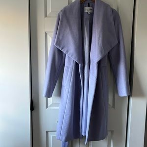Cole haan  purple wool coat wear once, size 2